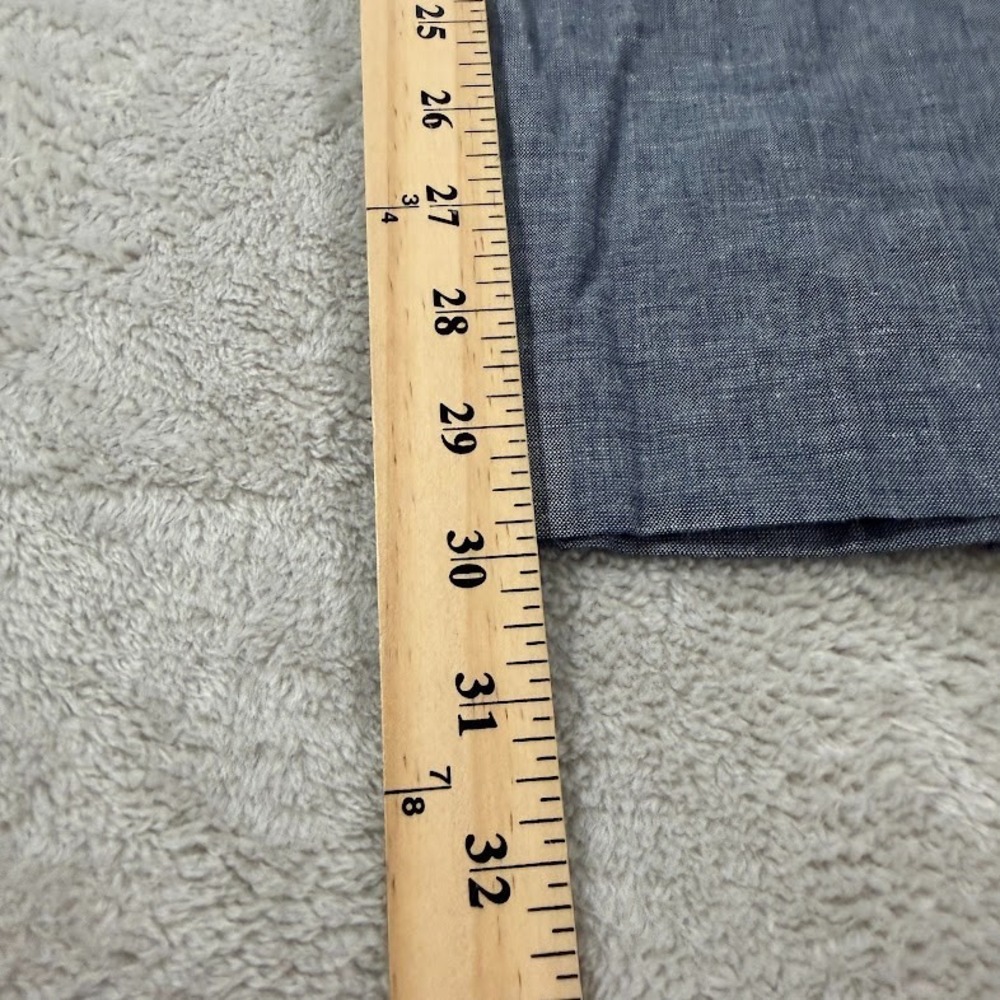 J. Crew Mens 34x30 Ludlow Somelos Cotton Linen Slim Fit Pants Blue Lightweight - Picture 11 of 14